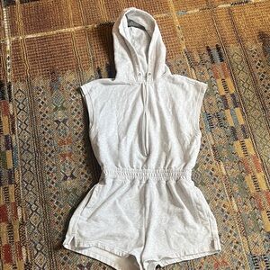 Abercrombie & Fitch hooded fleece romper